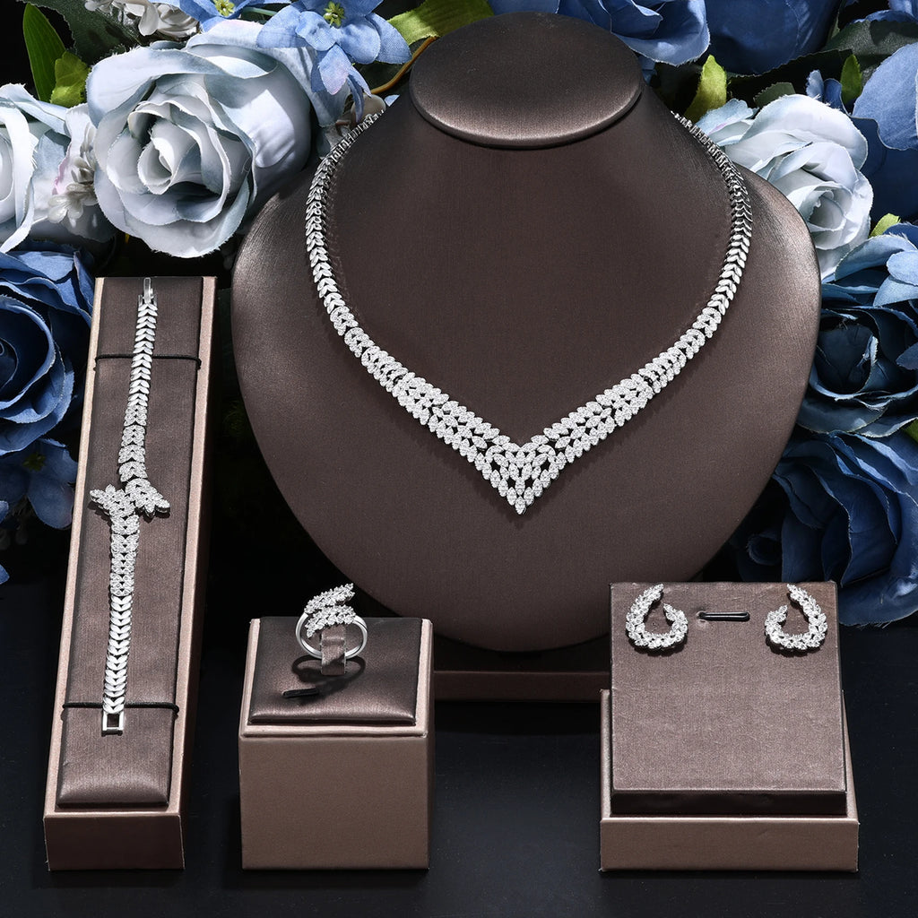 Jewelry Set Zirconia Bridal