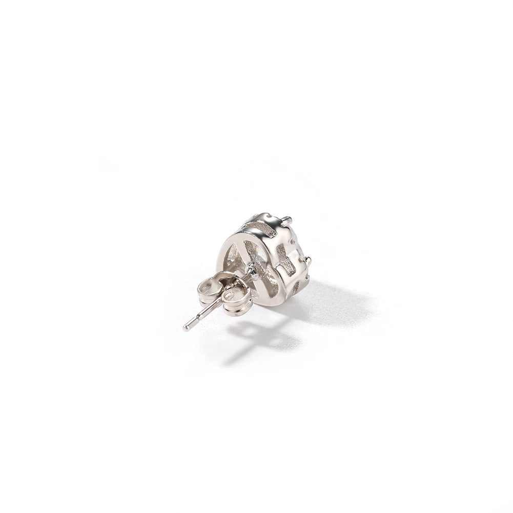 Heart Shape Stud Earrings 18K Gold Plated