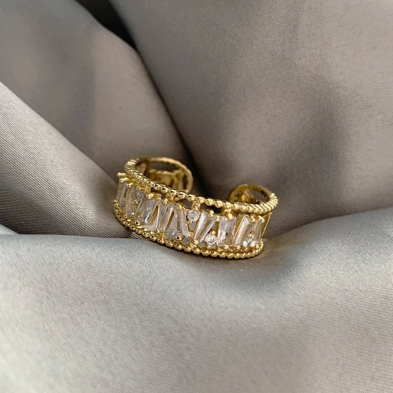 Gold Zircon Ring