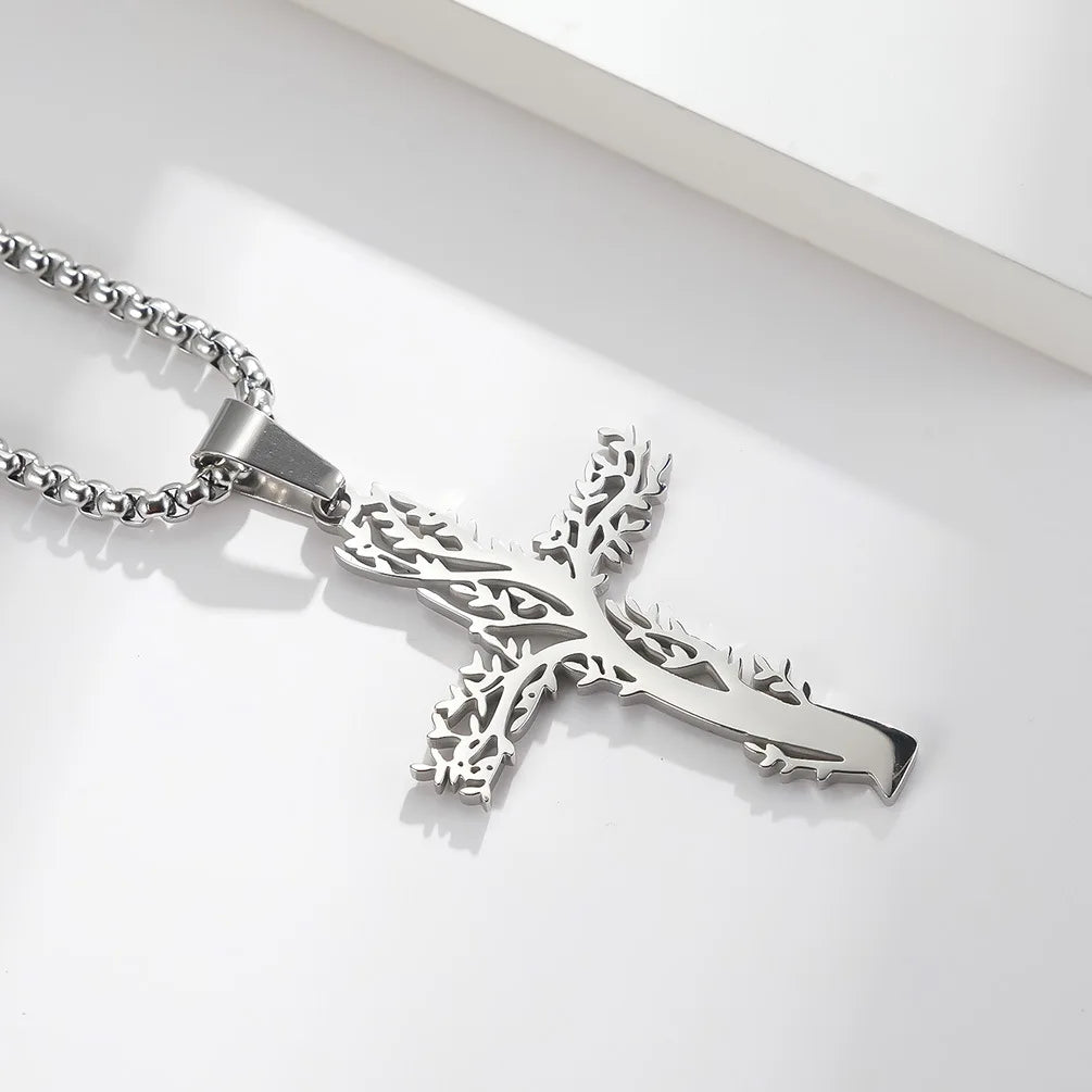 Tree of Life Cut Cross necklace