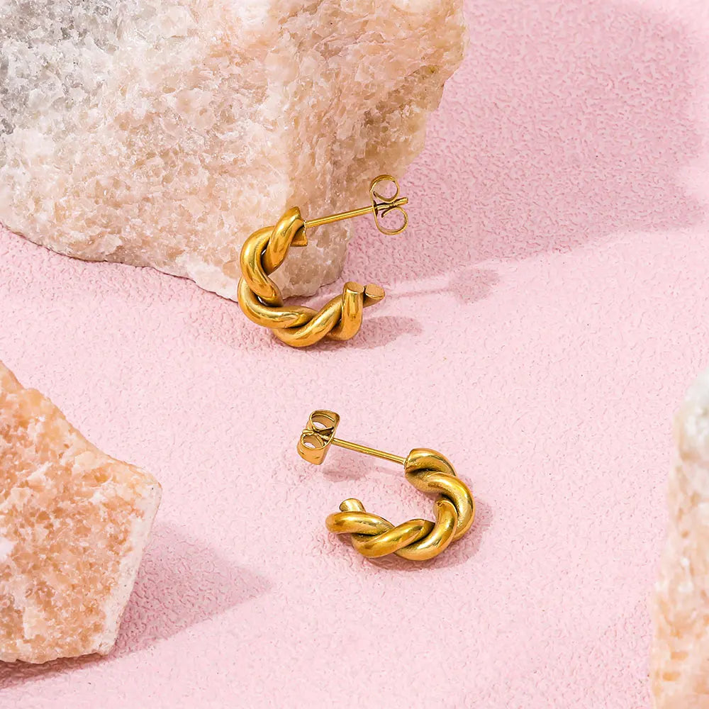 Rope Hoop Earrings