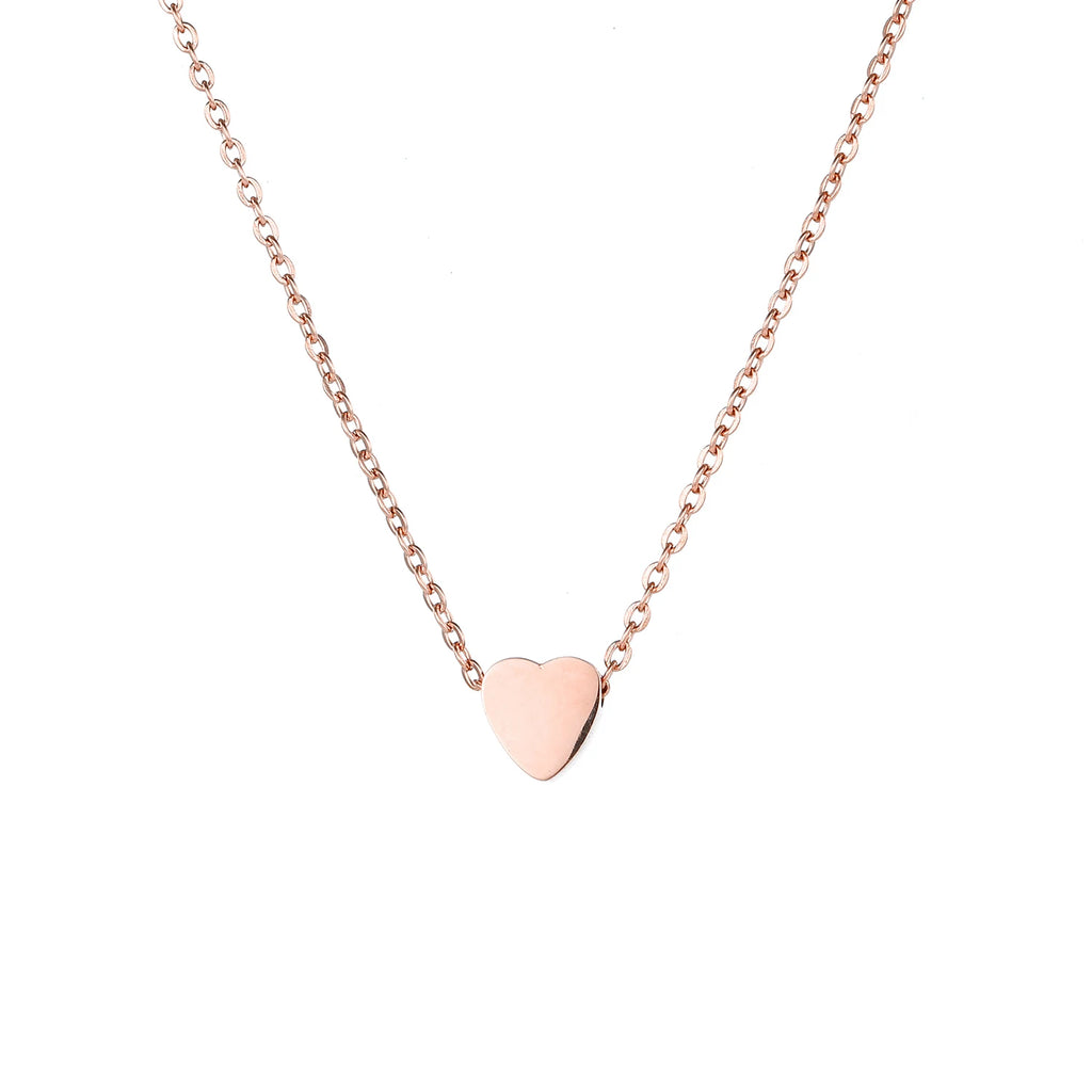 14K Gold Heart Charm Necklace