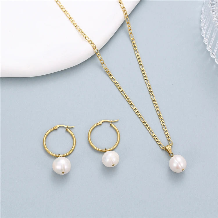 Natural Freshwater Pearl Set