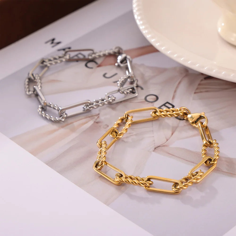 Geometric Chain Jewelry Set