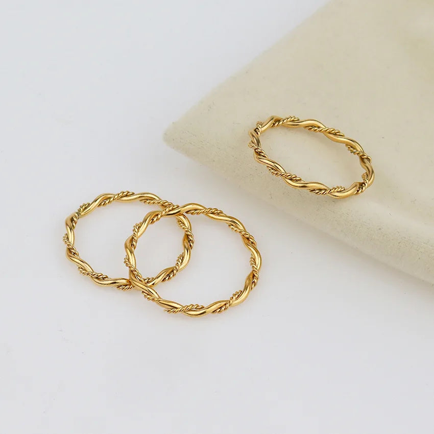 Twisted Rope Braided Ring