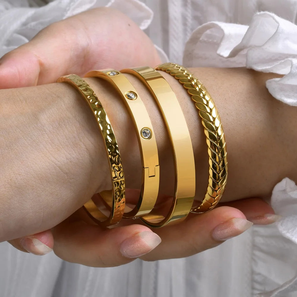 Zirconia Bangle Bracelet