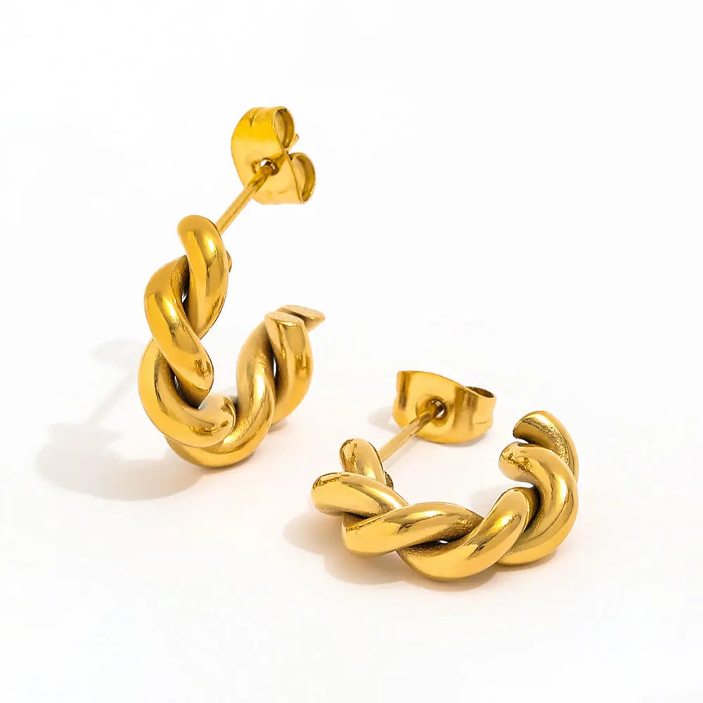 Rope Hoop Earrings