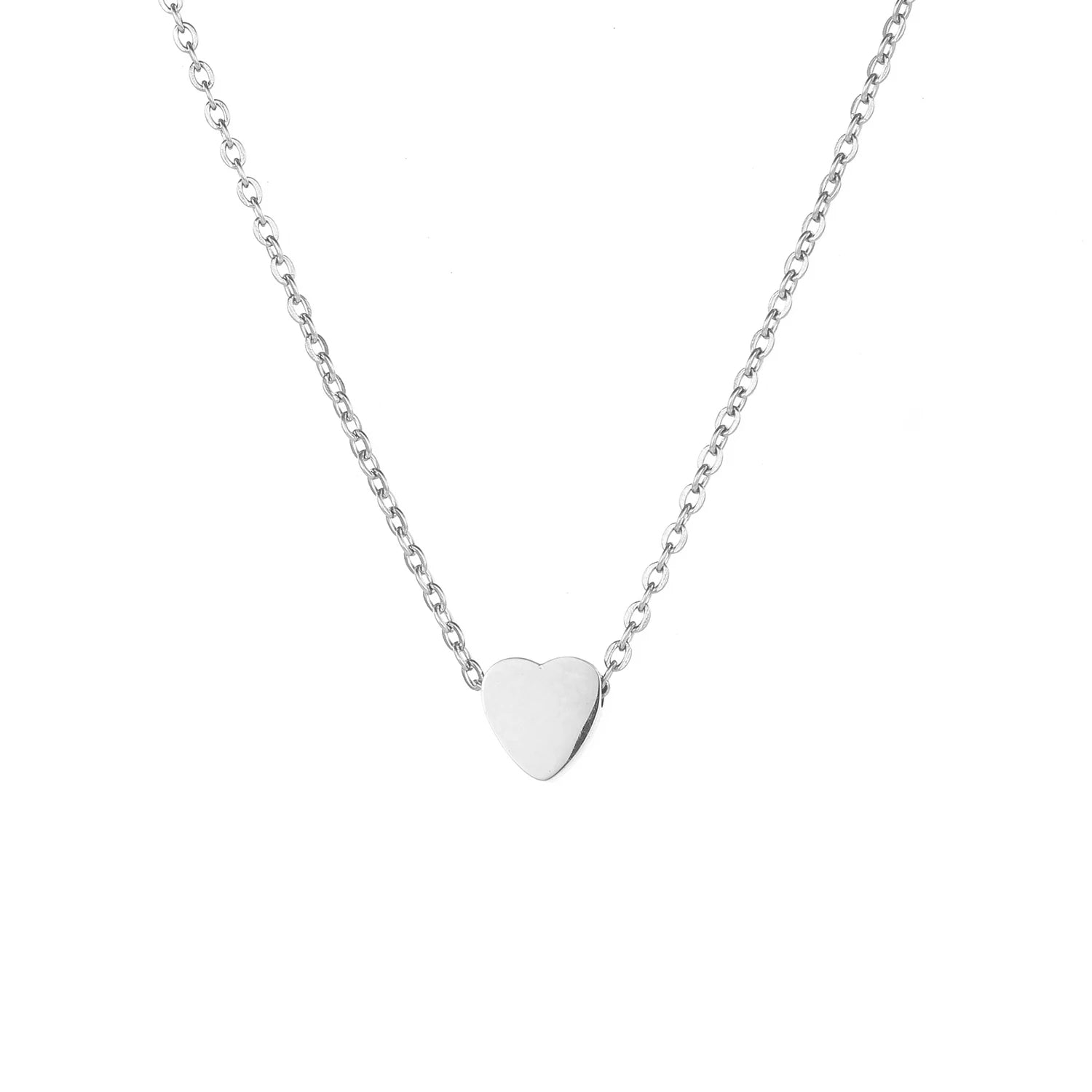 14K Gold Heart Charm Necklace