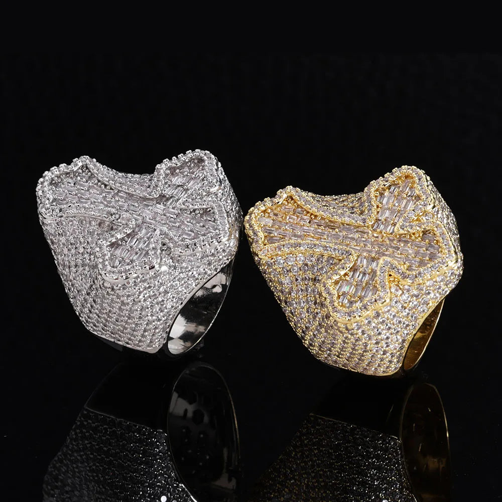 Diamond Cross Ring