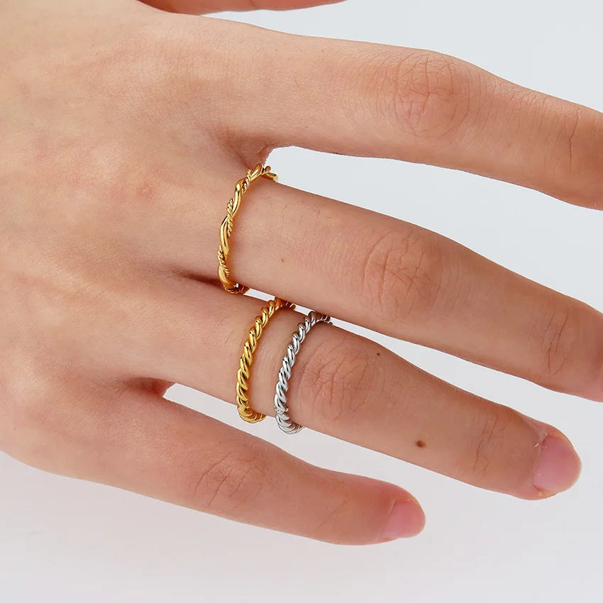 Twisted Rope Braided Ring