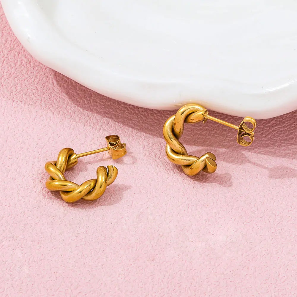 Rope Hoop Earrings