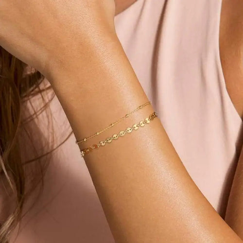 14K Dainty Gold Bracelets