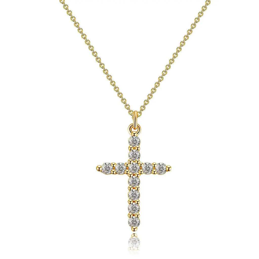 Hypoallergenic Women's Necklace Stainless Steel Cross Chain
