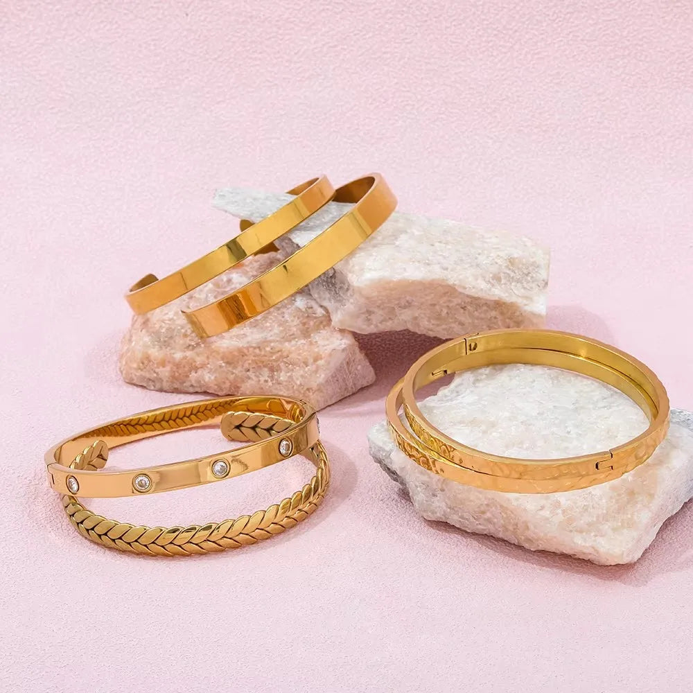 Zirconia Bangle Bracelet