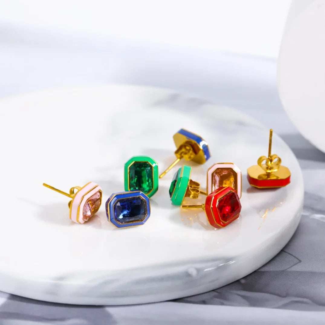 Zircon Necklace & Earrings
