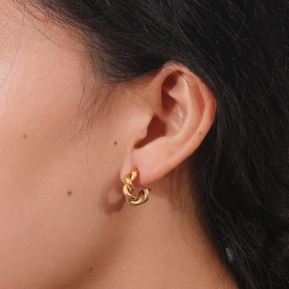 Rope Hoop Earrings