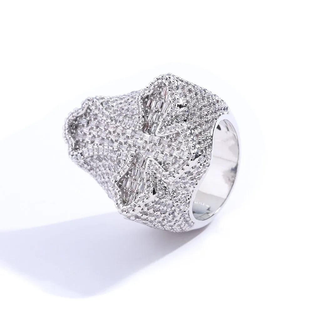 Diamond Cross Ring