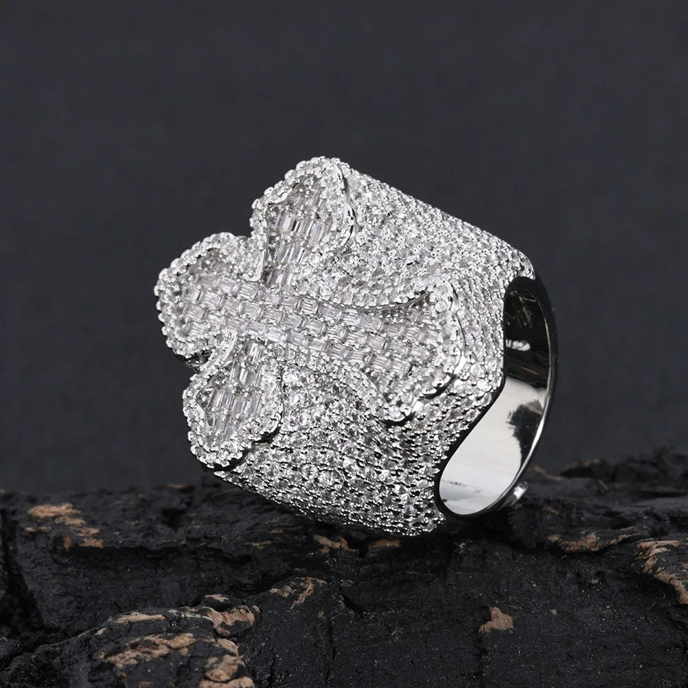 Diamond Cross Ring