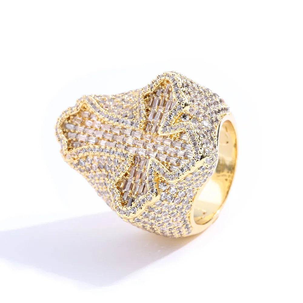 Diamond Cross Ring