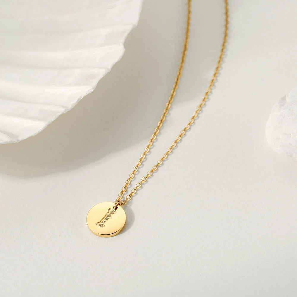 Diamond Letters Initial Pendant Necklace