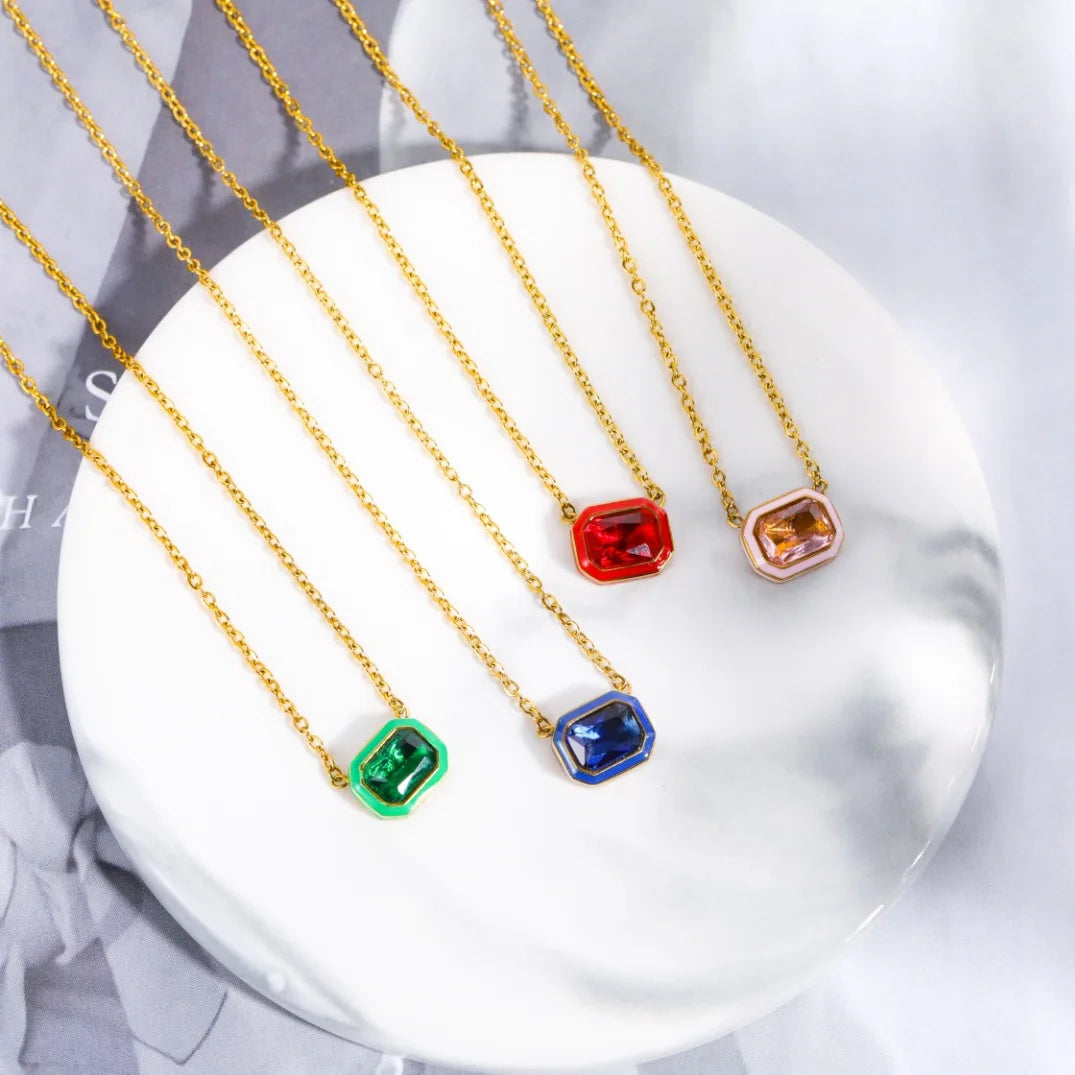 Zircon Necklace & Earrings