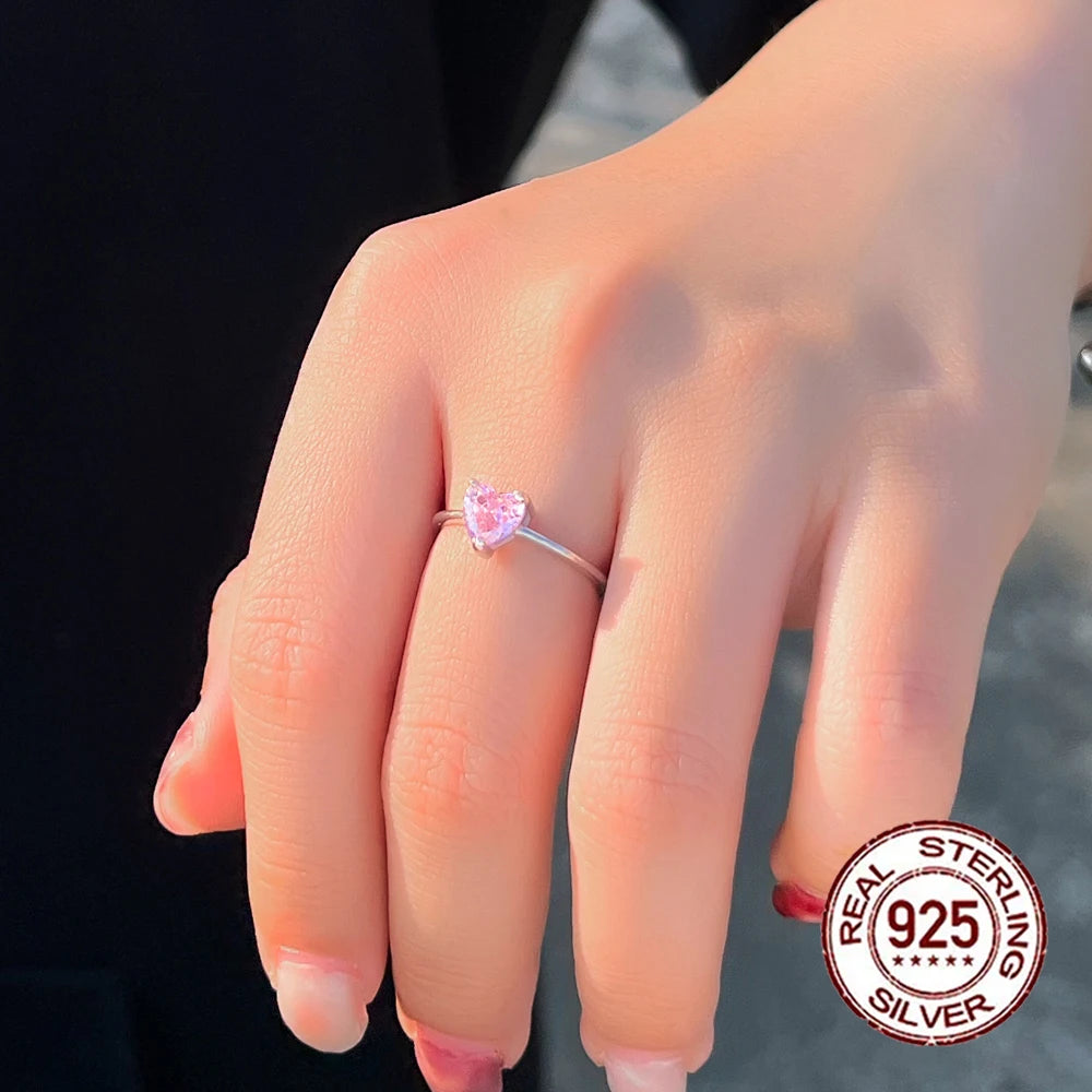 Pink Heart Shape Ring