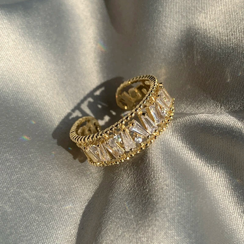 Gold Zircon Ring