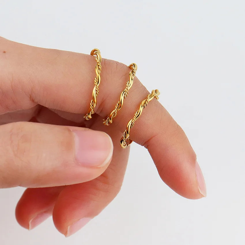 Twisted Rope Braided Ring