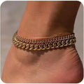 Gold Ankle Bracelets Waterproof