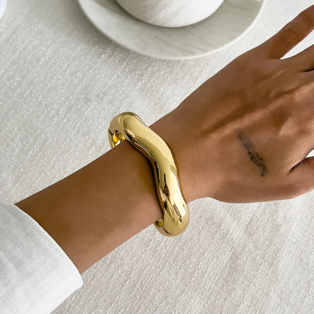 Gold Bangle and enamel bangles Hand Bracelets