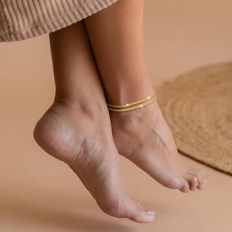 Ankle Bracelets Glitter Waterproof