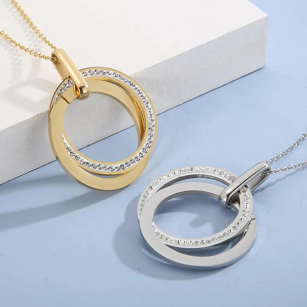 Stainless Steel Circle Jewelry Set