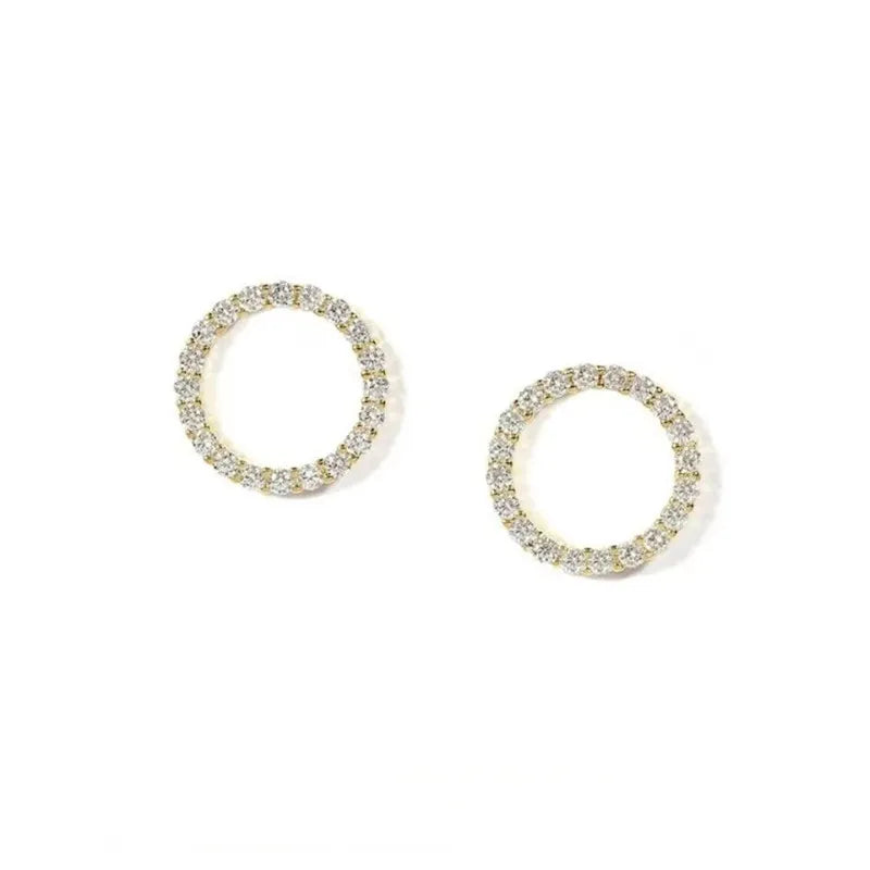 Small Circle Stud Earrings