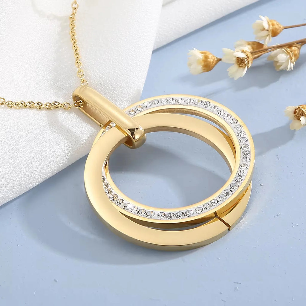 Stainless Steel Circle Jewelry Set
