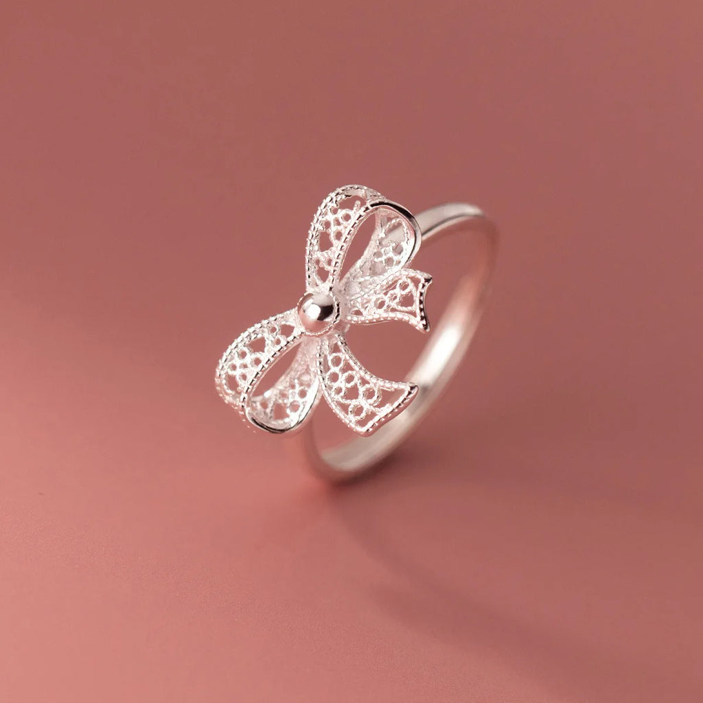 Silver Bow Ring