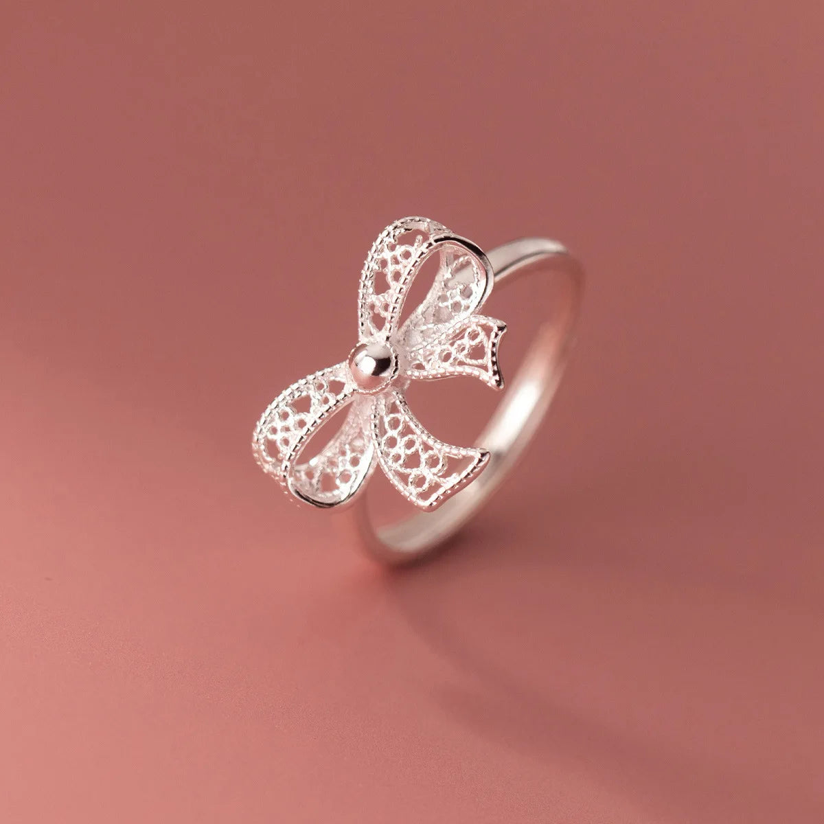Silver Bow Ring