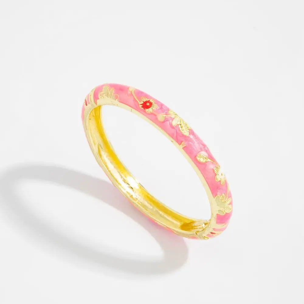 Gold Bangle and enamel bangles Hand Bracelets