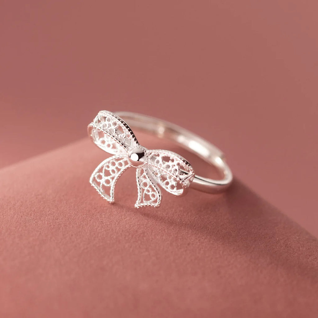 Silver Bow Ring