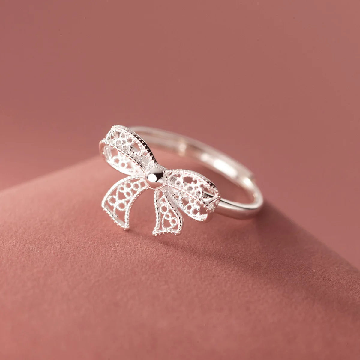 Silver Bow Ring