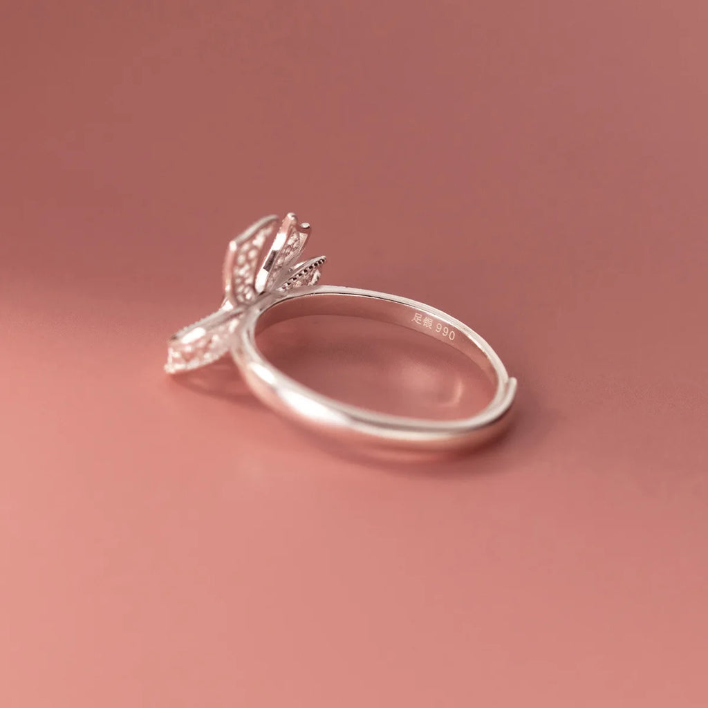 Silver Bow Ring