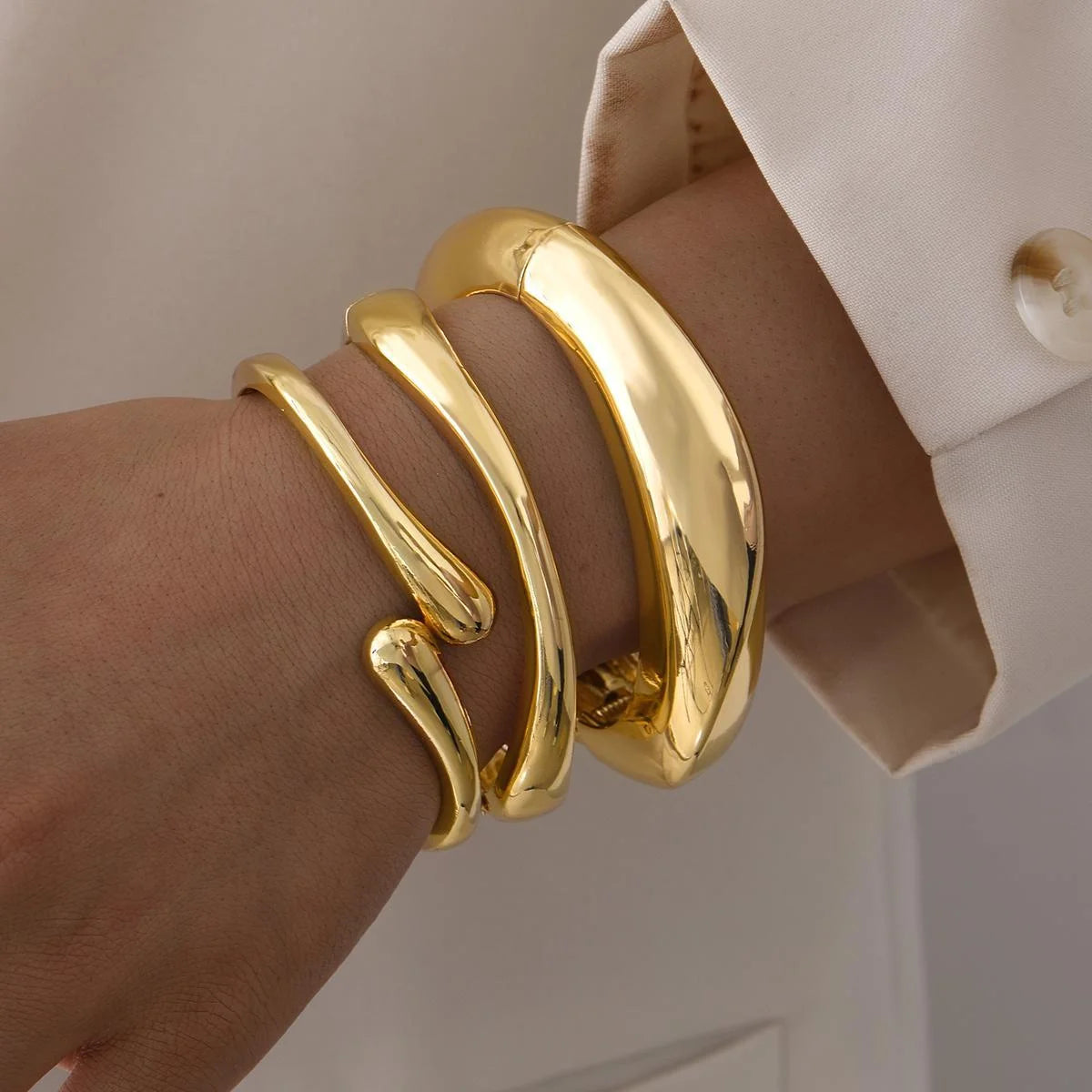 Gold Chunky Bracelets
