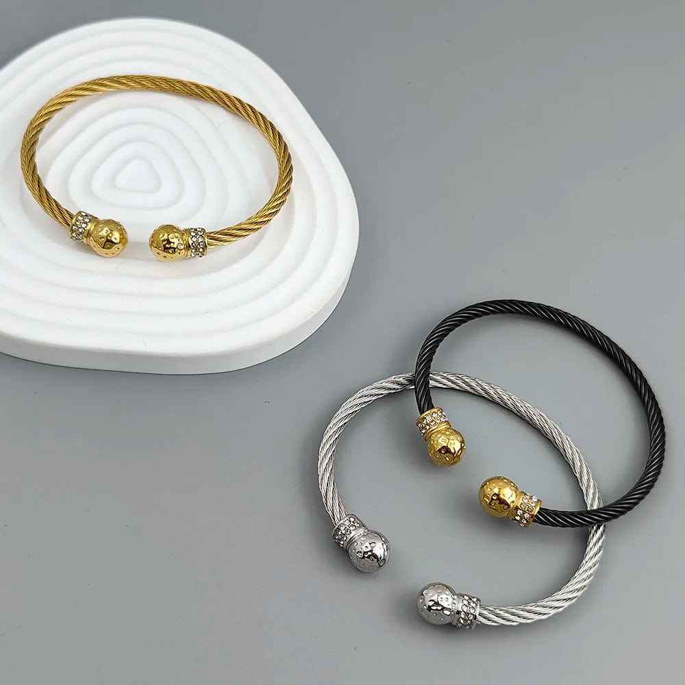 Stainless steel gold plated 18K bracelet