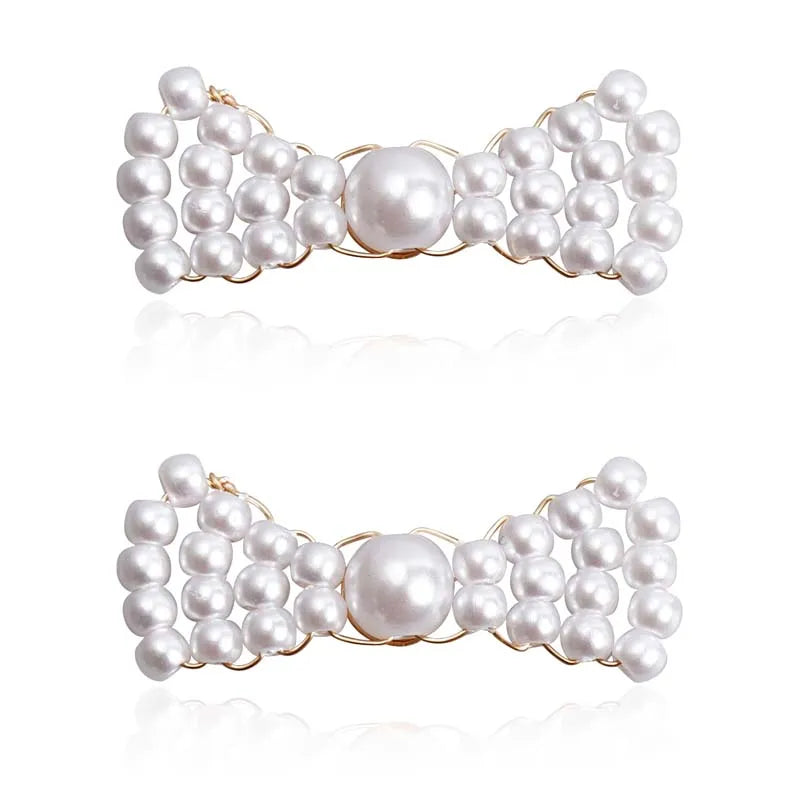 Pearl Bowknot Stud Earrings