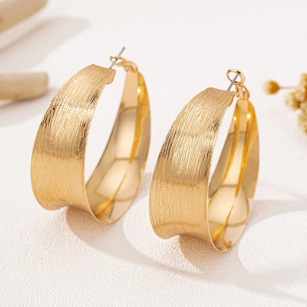 Stylish earrings with Brushed Finish