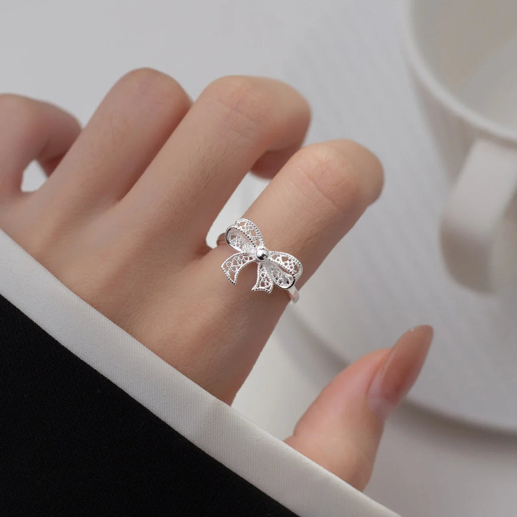 Silver Bow Ring