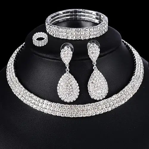 Pearl Jewelry Set:               Bracelet, Necklace, Earrings