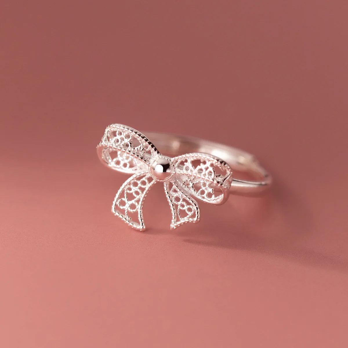 Silver Bow Ring