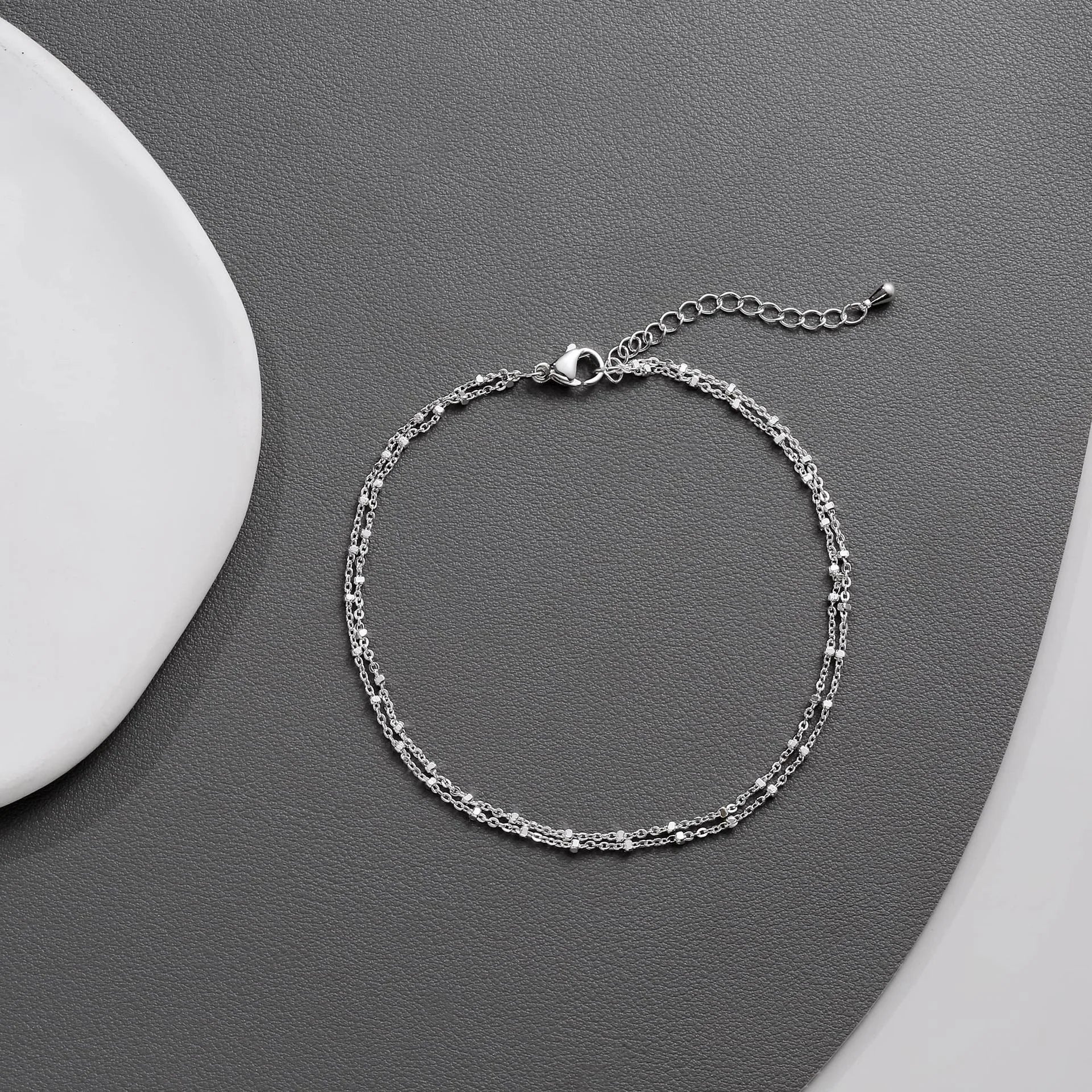 Waterproof Ankle Bracelets,14K Gold Silver