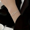 Silver Minimalist Geometric Bracelet