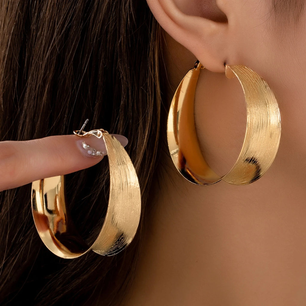 Stylish earrings with Brushed Finish